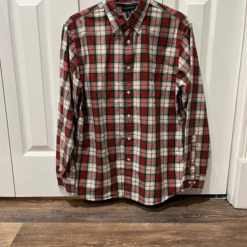 Lands End men’s button down shirt traditional fit 15-151/2
